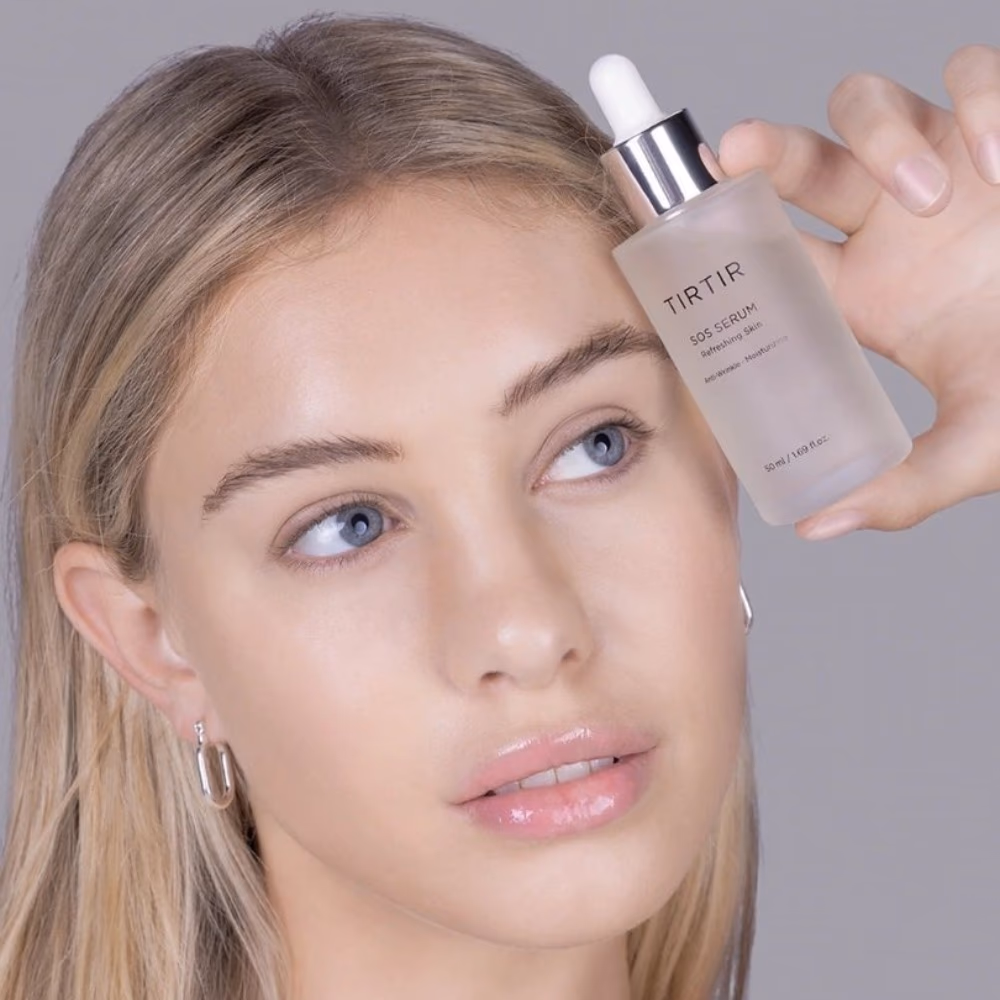 TIRTIR Refreshing Skin SOS Serum 50ml - Soothing serum designed to calm, hydrate, and repair stressed or sensitive skin. 5