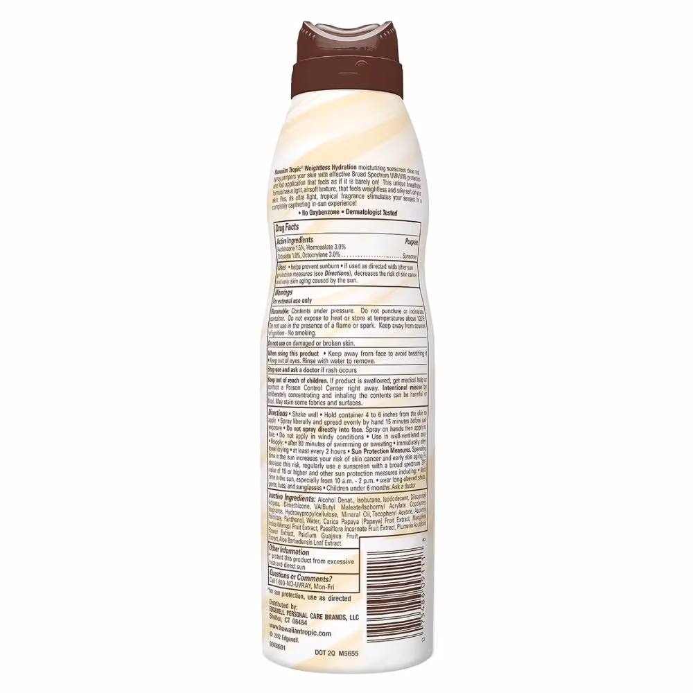 Hawaiian Tropic Weightless SPF 15 Oil Spray 148ml 2