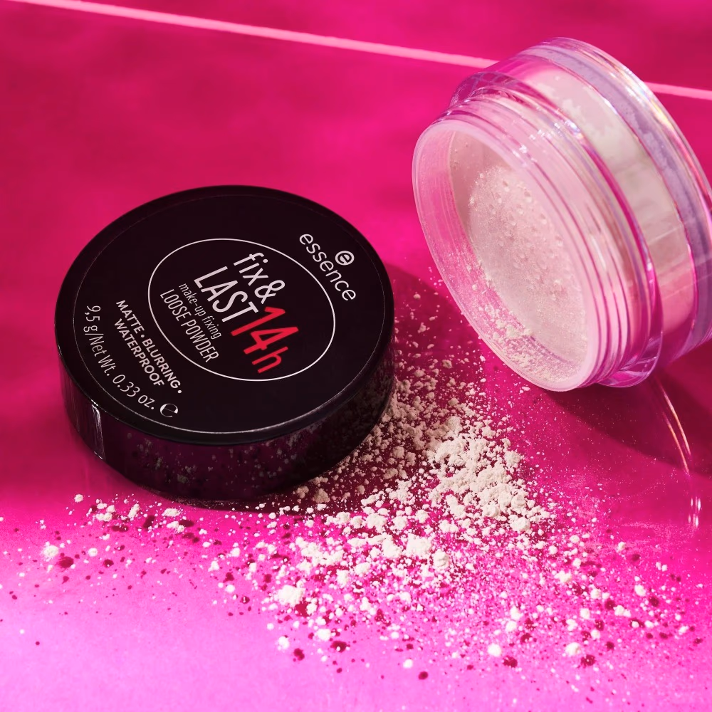 Essence Fix & Last 14h Make-Up Fixing Loose Powder – Long-Lasting Mattifying Setting Powder 3