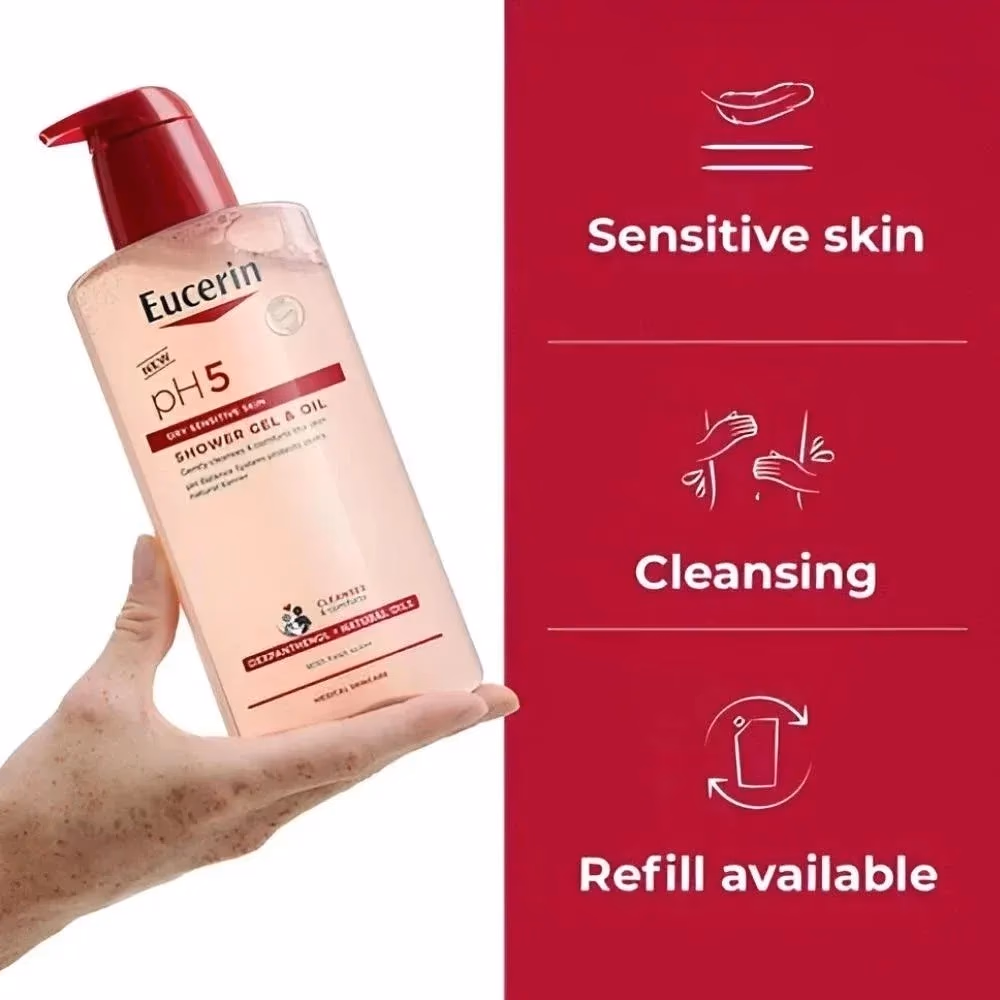 Eucerin pH5 Dry Skin Shower Gel & Oil 400ml 2