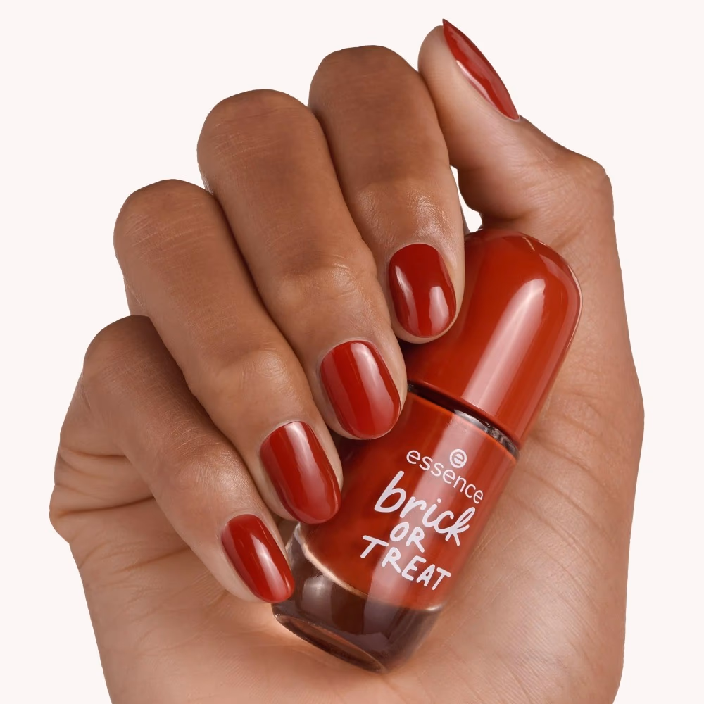 Essence Gel Nail Colour 59 Brick or Treat – Long Lasting High Shine Brick Red Nail Polish 4