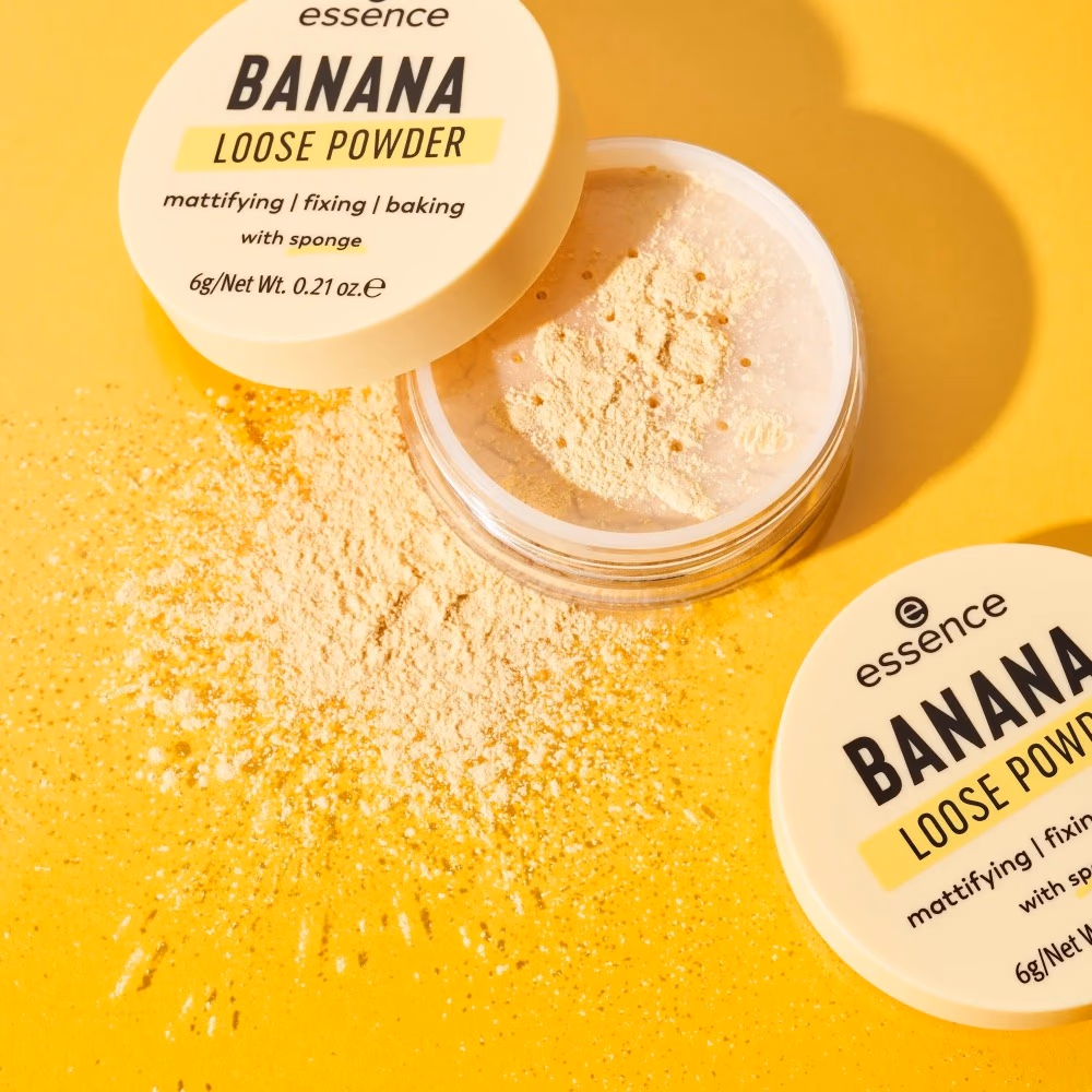 Essence Banana Loose Powder – Mattifying Setting Powder for Smooth Shine Free Finish 5