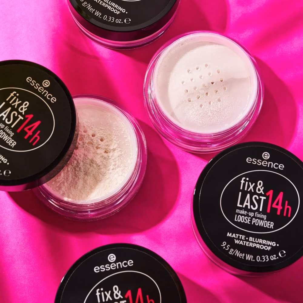 Essence Fix & Last 14h Make-Up Fixing Loose Powder – Long-Lasting Mattifying Setting Powder 4