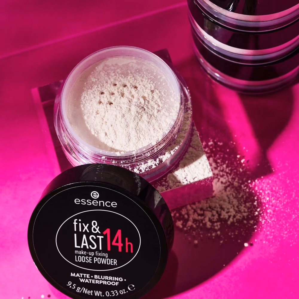 Essence Fix & Last 14h Make-Up Fixing Loose Powder – Long-Lasting Mattifying Setting Powder 5