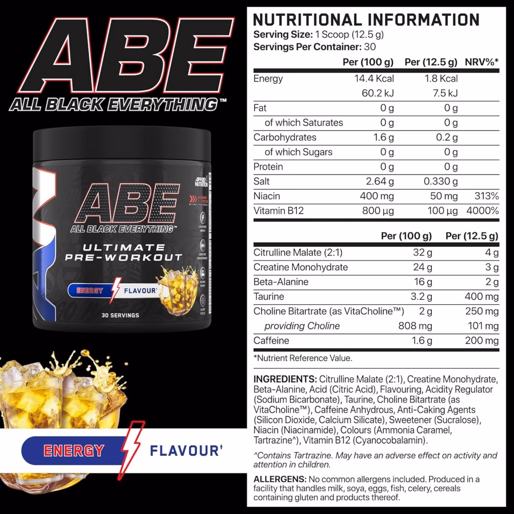 Applied Nutrition ABE Pre‑Workout Energy 375 g  2