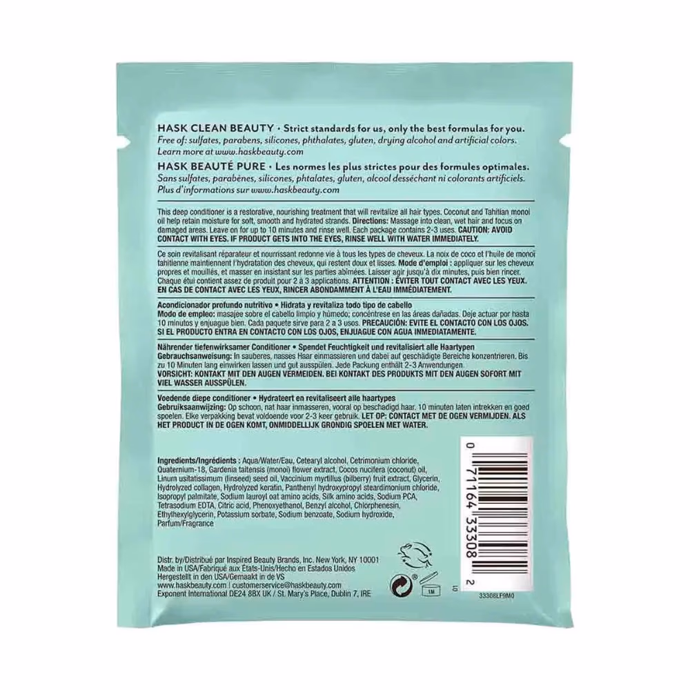 Hask Coconut Oil Nourishing Deep Conditioner 50g 2