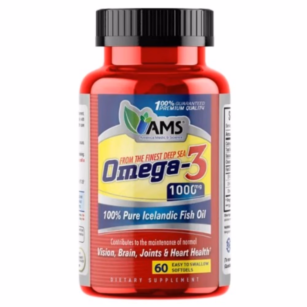 AMS Omega-3 1000mg Softgels – 60 Count 3