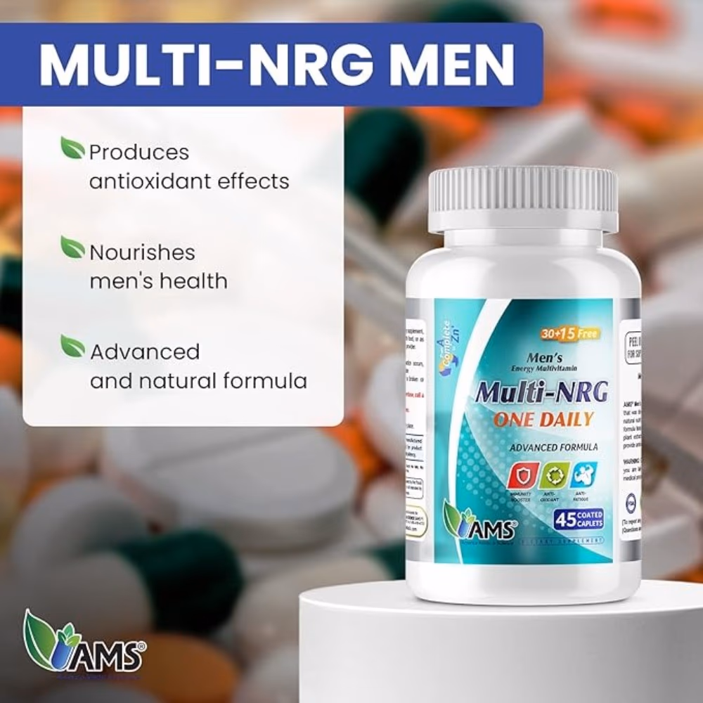 AMS Multi-NRG Multivitamin for Men – 45 Capsules 4