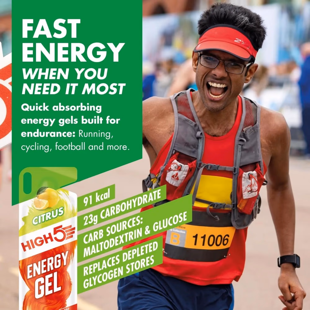 HIGH5 Energy Gel Citrus 40g – Quick Energy for Running, Cycling And Endurance 3