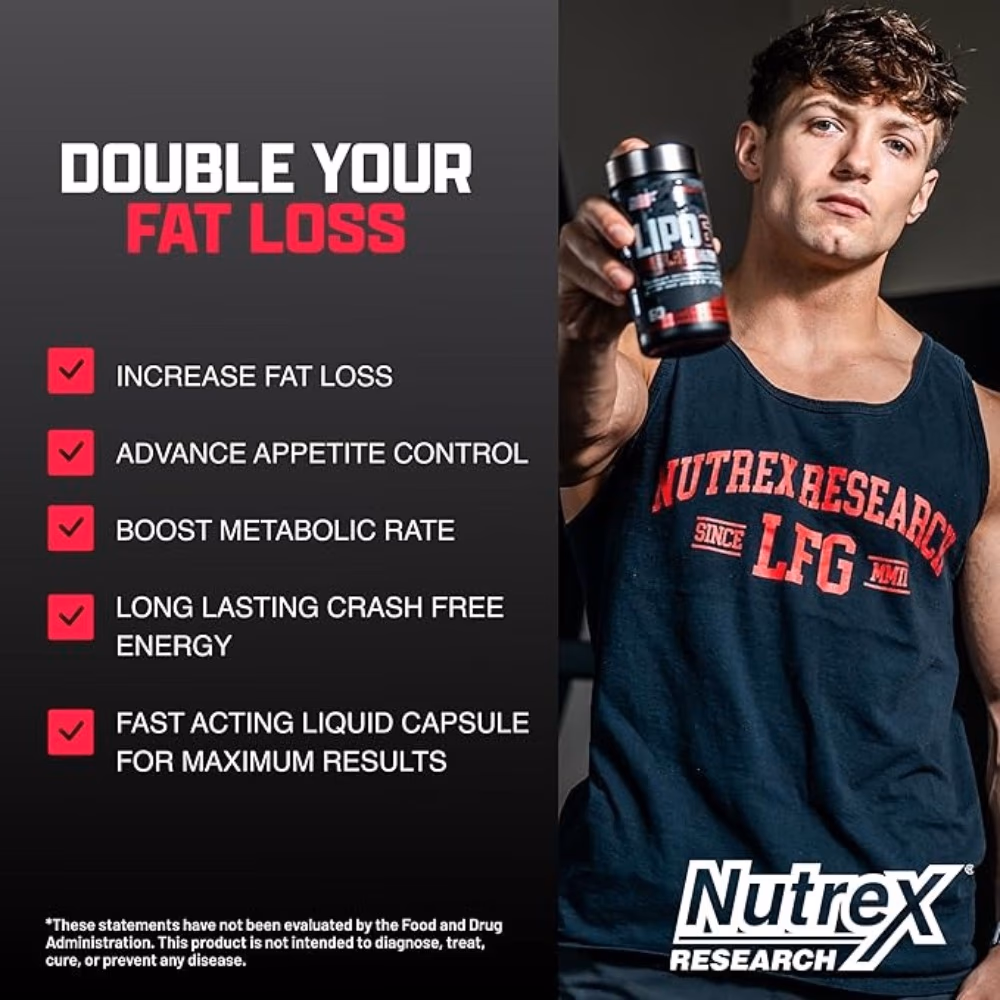 Nutrex Lipo‑6 Black – 120 Fast‑Acting Liquid Caps  3