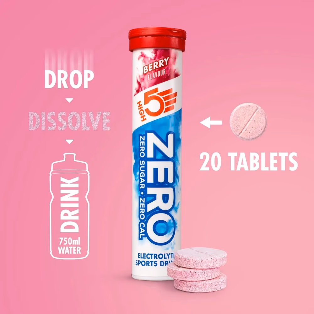 High5 Zero Electrolyte Drink Berry – 20 Effervescent Tablets for Hydration 2