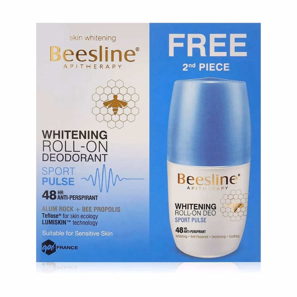Beesline Whitening Deo Roll On Sport Pulse 1+1 2