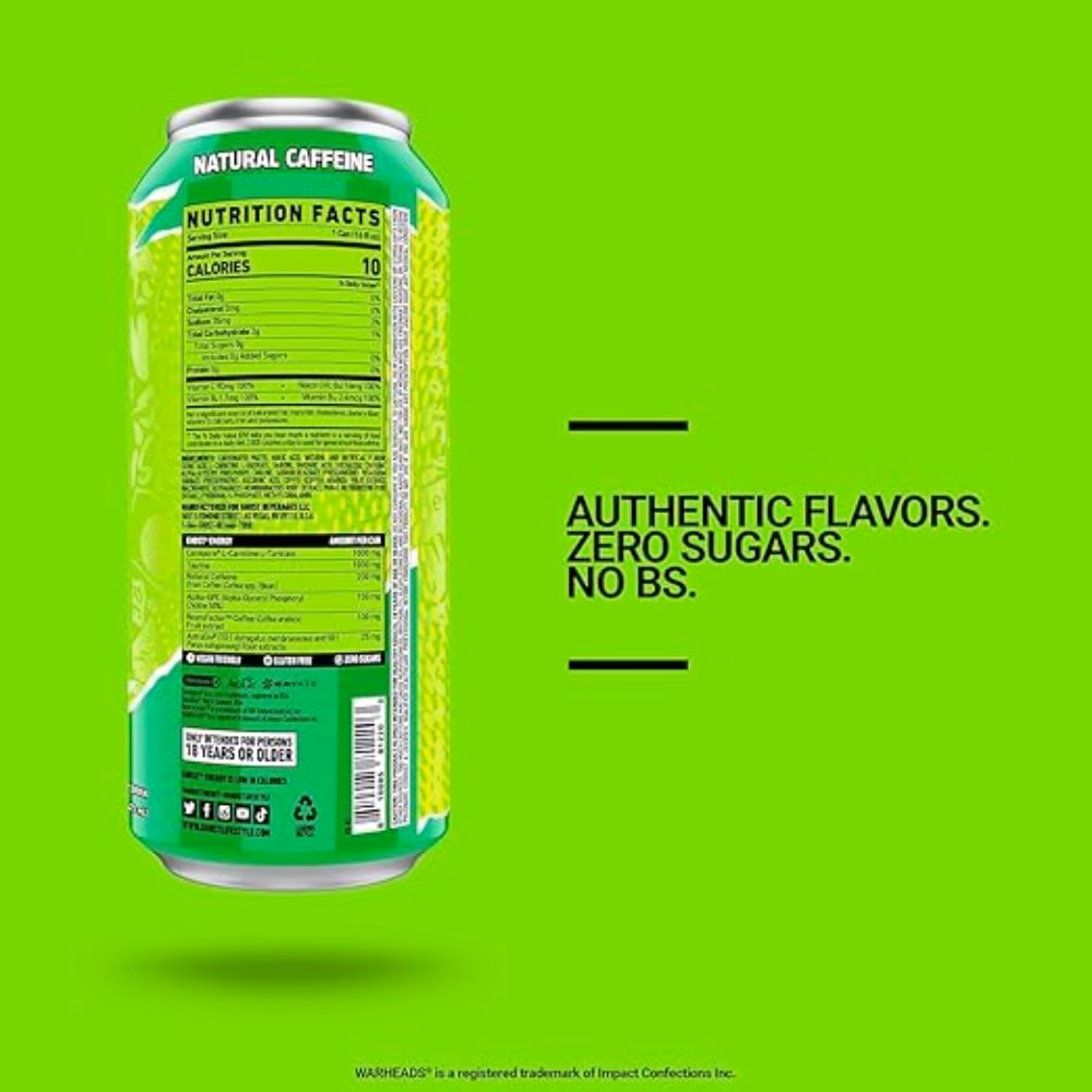 Ghost Energy RTD Sour Green Apple 473ML 3