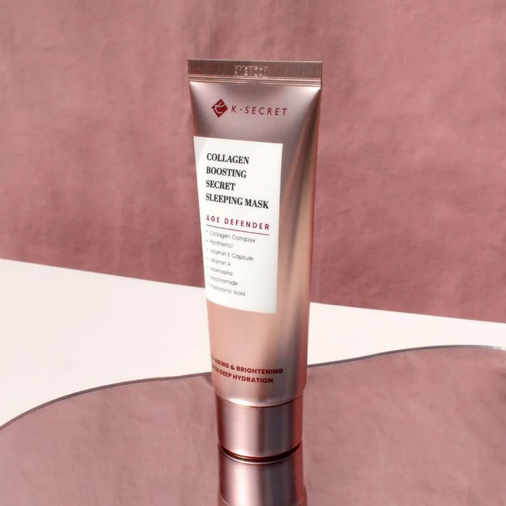 K-SECRET Collagen Boosting Secret Sleeping Mask 60ml – Nourishing, Overnight Mask With Collagen-Boosting Ingredients To Hydrate, Firm, And Revitalize Skin While You Sleep. 2