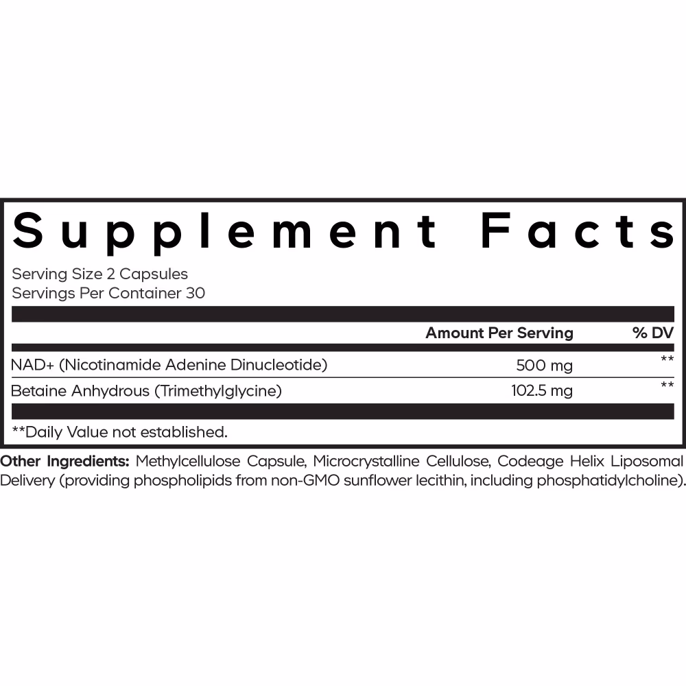Codeage Liposomal NAD+ (60 Caps) 2