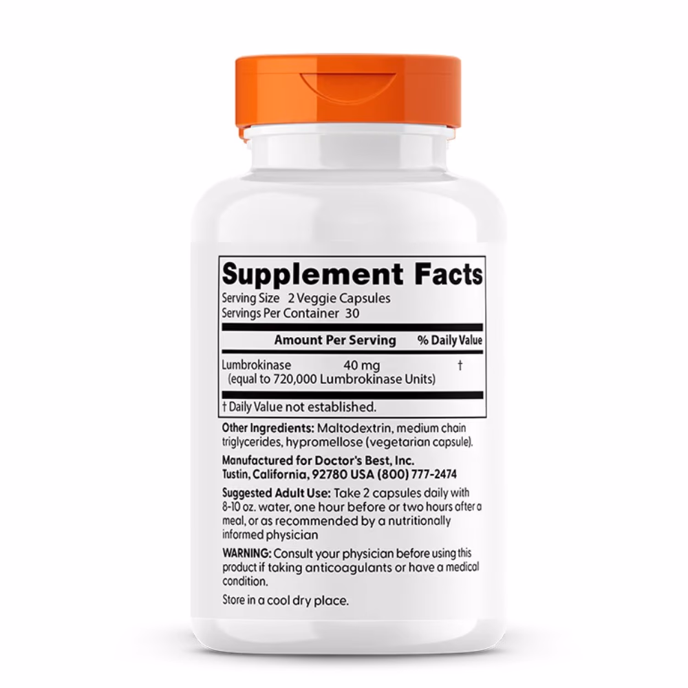 Doctor's Best Lumbrokinase (60caps) 2