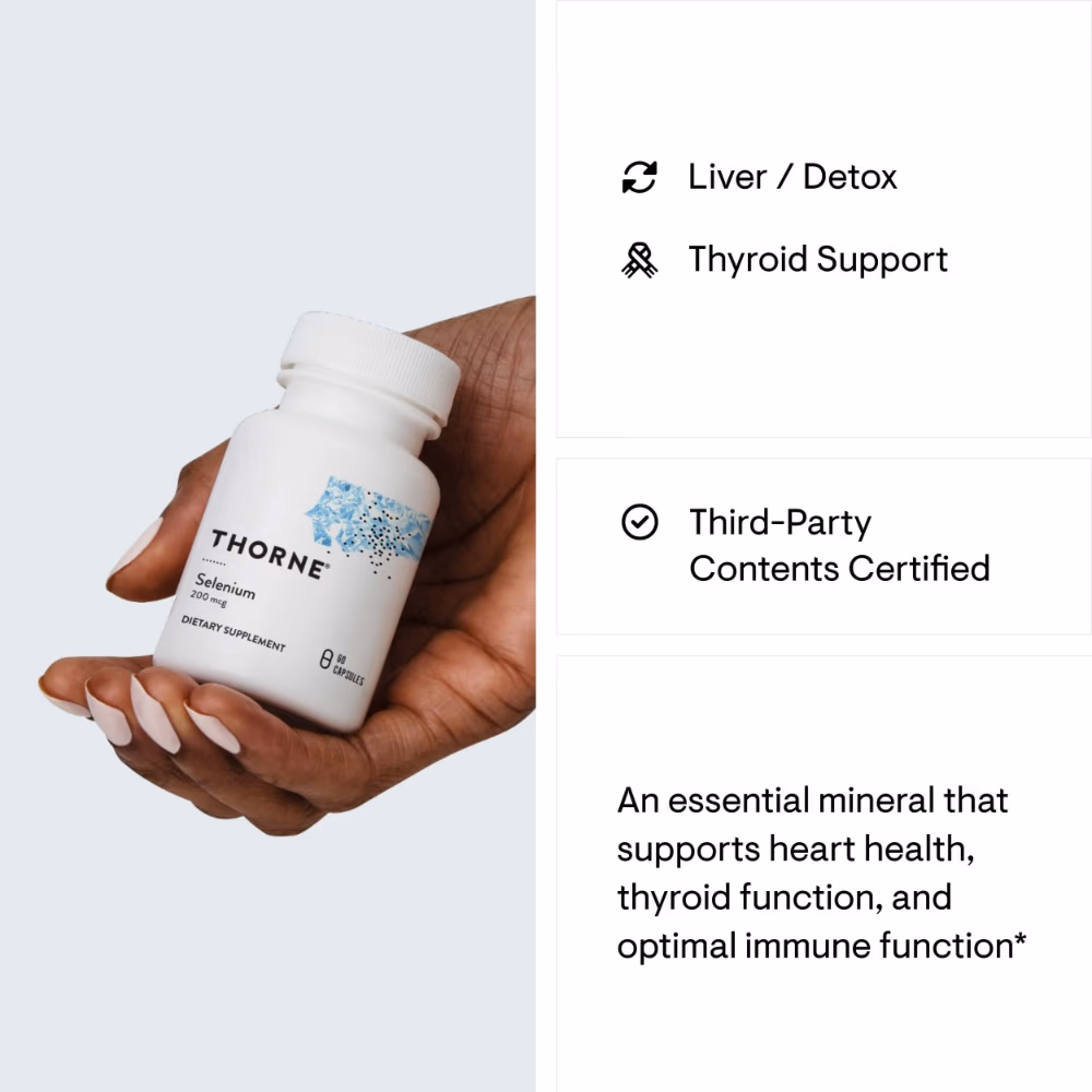 Thorne Selenium 200mcg – 60 Capsules 4