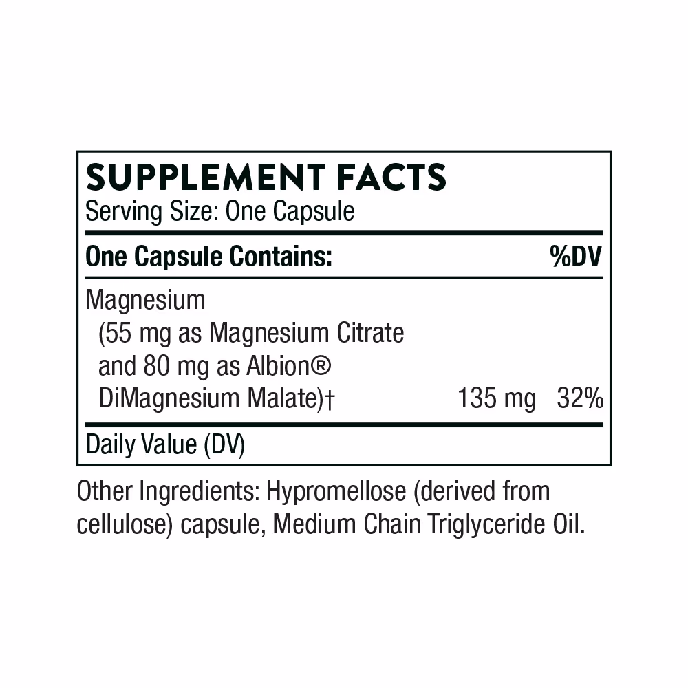 Thorne Magnesium Citramate – 90 Capsules 4
