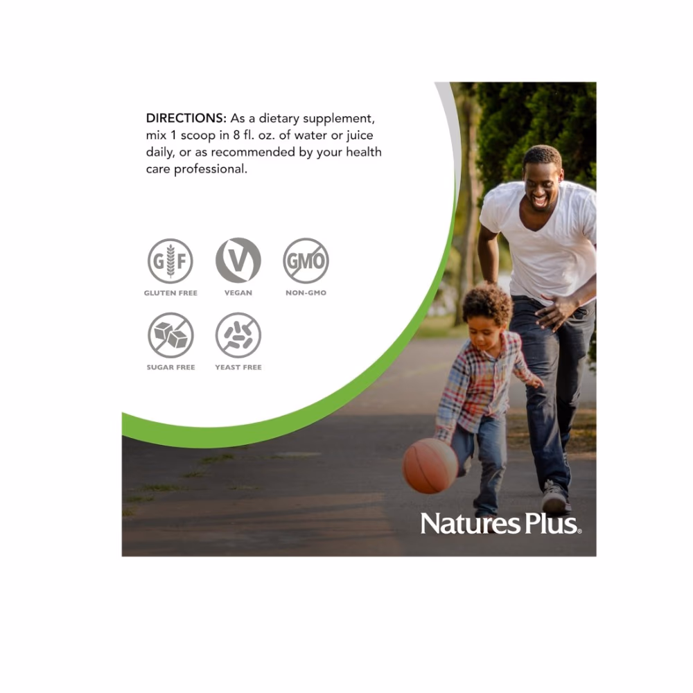 Natures Plus Magnesium Powder Refreshing Pink Lemonade 408g 4