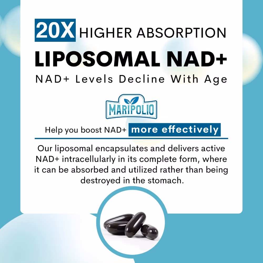 Maripolio Liposomal NAD+ 1000mg 60 Softgels 3