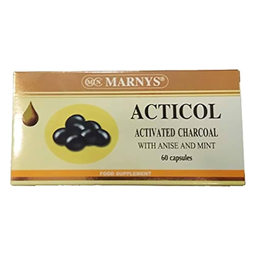 MARNYS Acticol Activated Charcoal Capsules 60s 2
