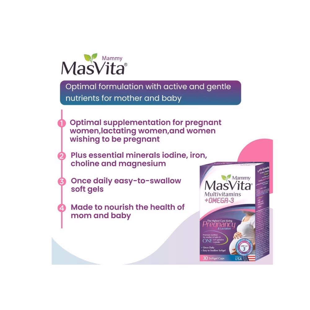 Mas Vita Mammy Multi-Vit + Omega Capsules 30s 4