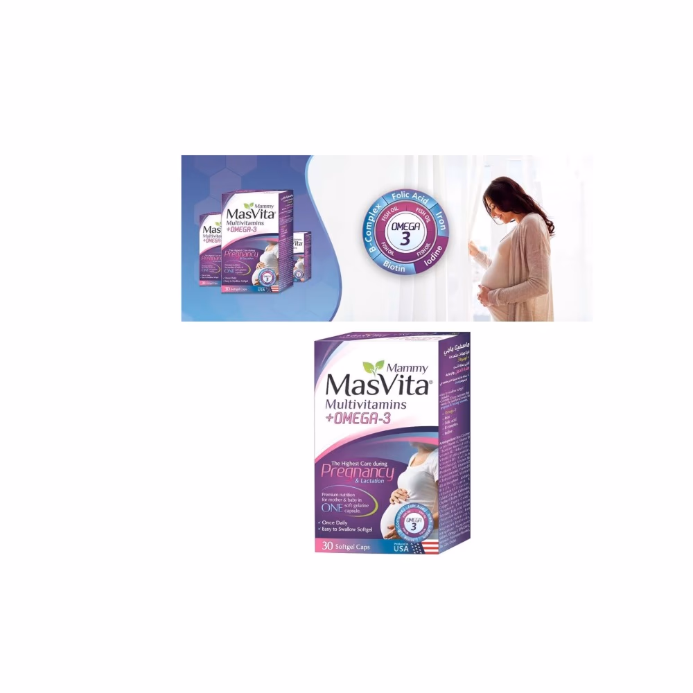 Mas Vita Mammy Multi-Vit + Omega Capsules 30s 3