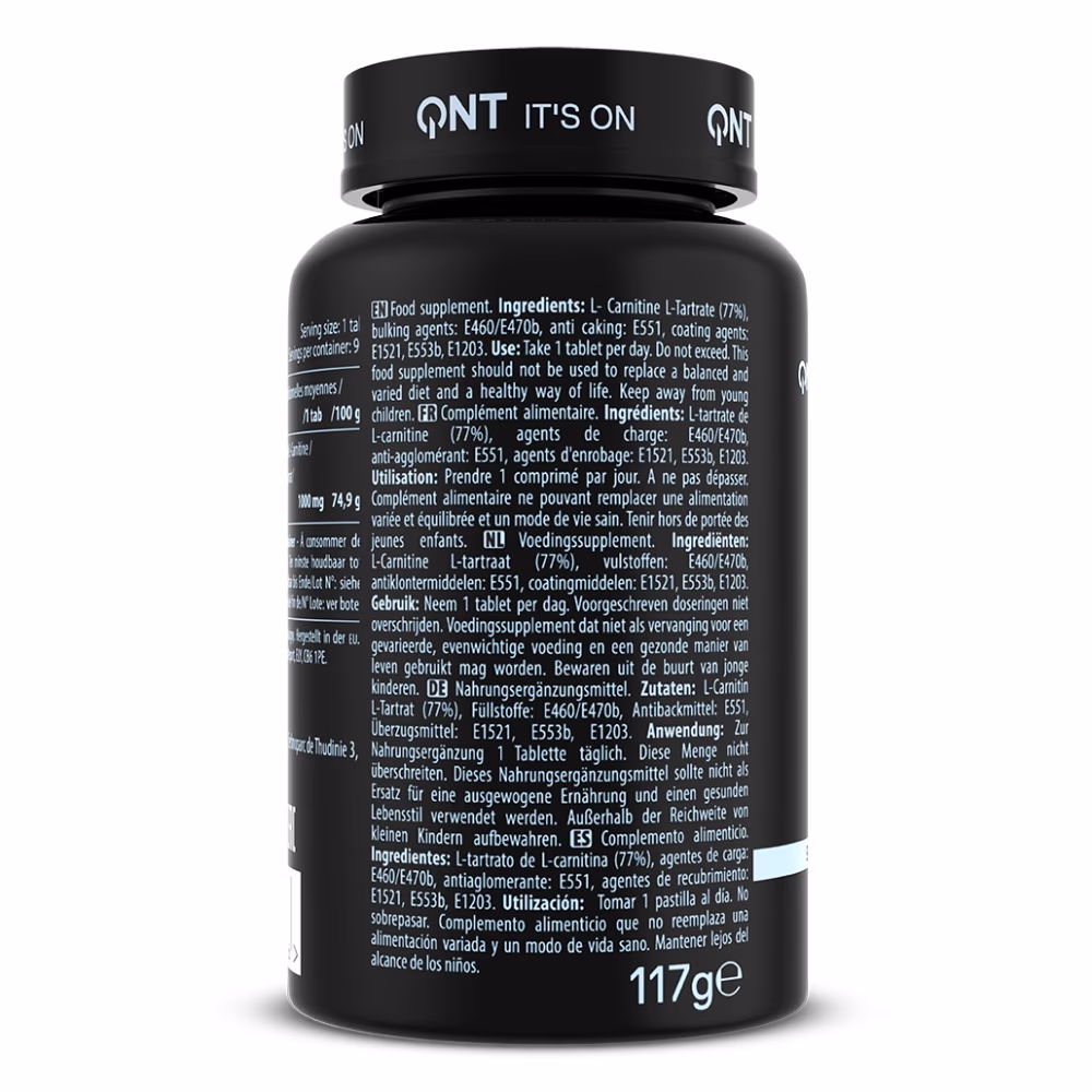 QNT L-Carnitine 1000mg – 90 Tablets 3