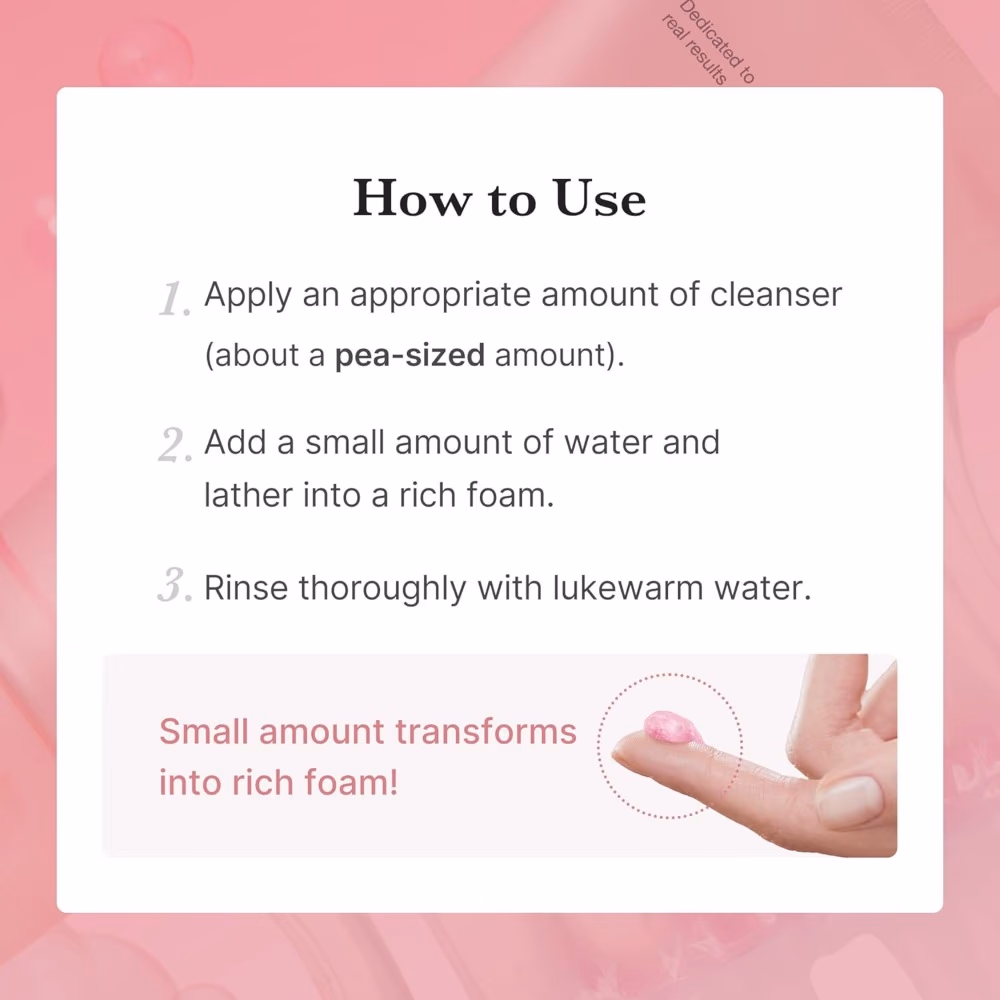 Medicube PDRN Pink Niacinamide Whip Cleanser 120g 4