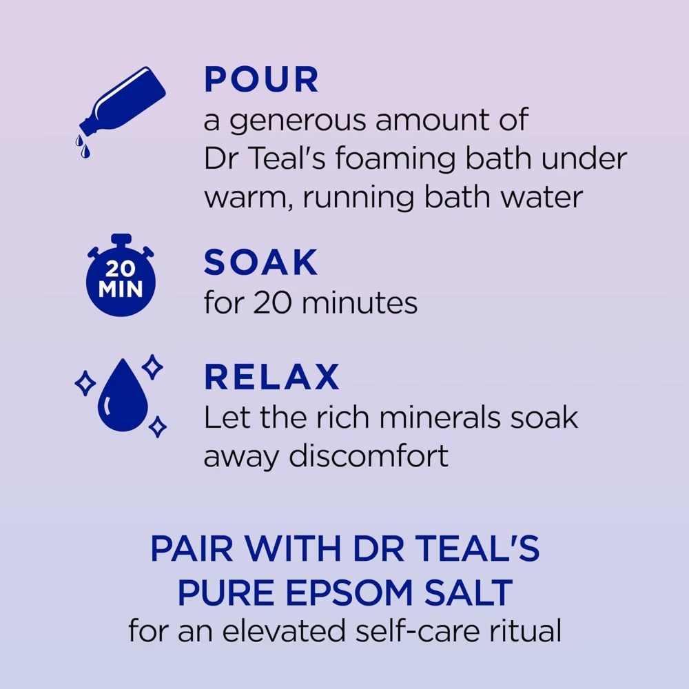 Dr Teal's Foaming Sleep Bath Melatonin 1000ml 2