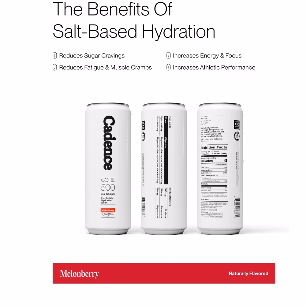 Cadence Core 500 Hydration Melonberry (355ml) 3