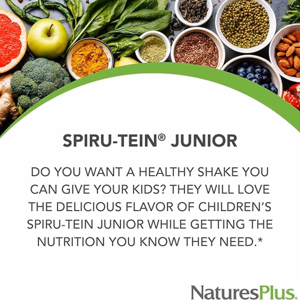 Natures Plus Spiru-Tein Junior 450g Chocolate Flavour 3