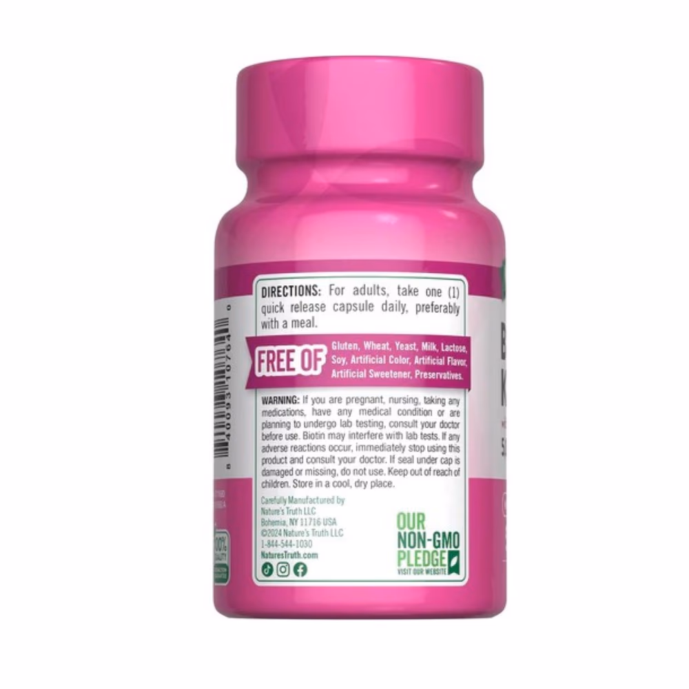 Nature's Truth Biotin + Keratin 50 Caps 5
