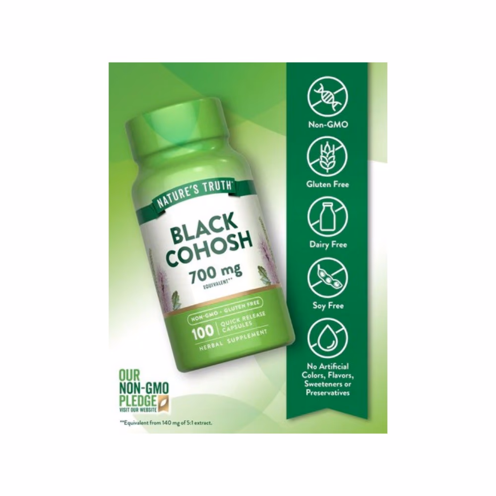 Nature's Truth Black Cohosh 700mg Capsule 100s 4