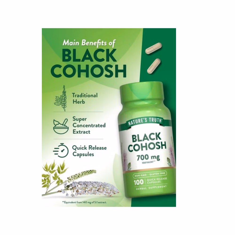Nature's Truth Black Cohosh 700mg Capsule 100s 3