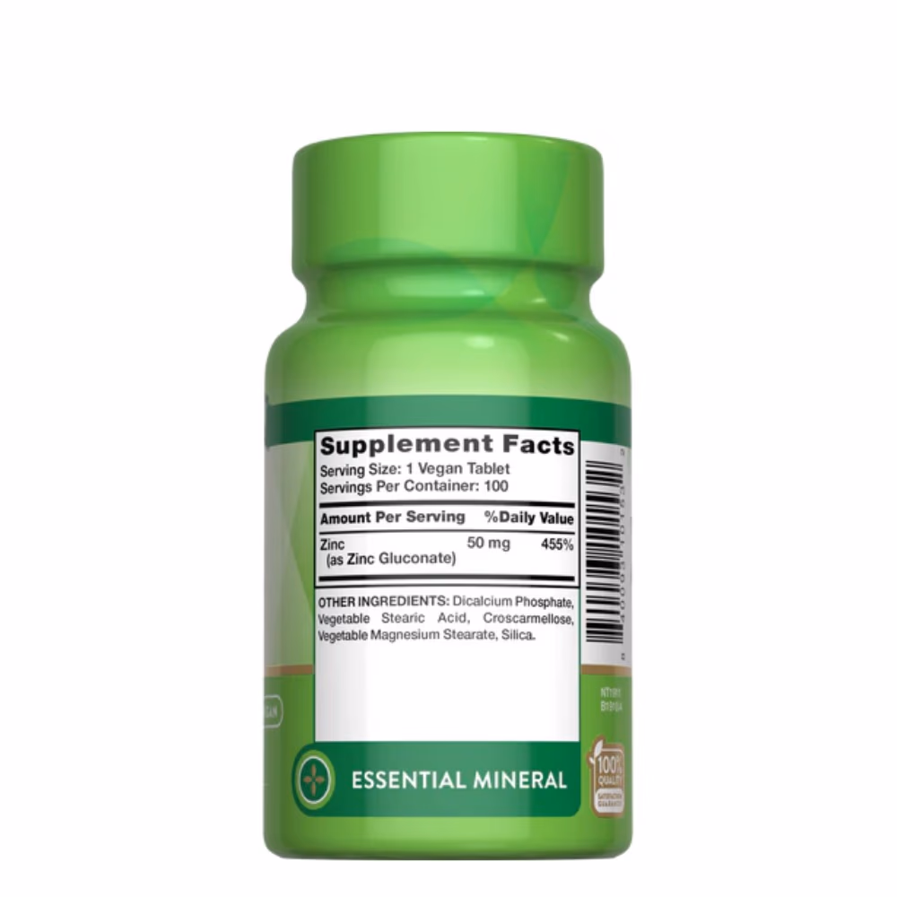 Nature's Truth Chelated Zinc 50mg - 100 Tabs 4