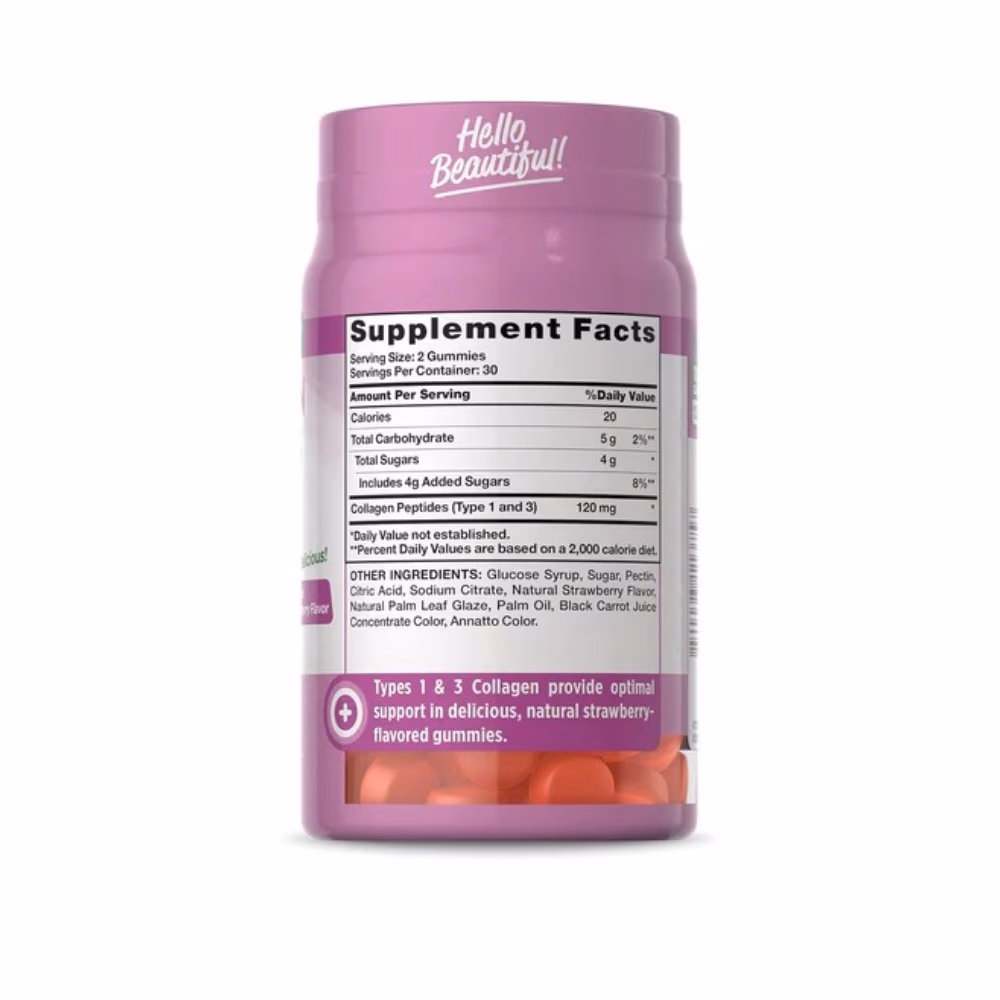 Nature's Truth Collagen Peptides Strawberry Gummies 60s 3