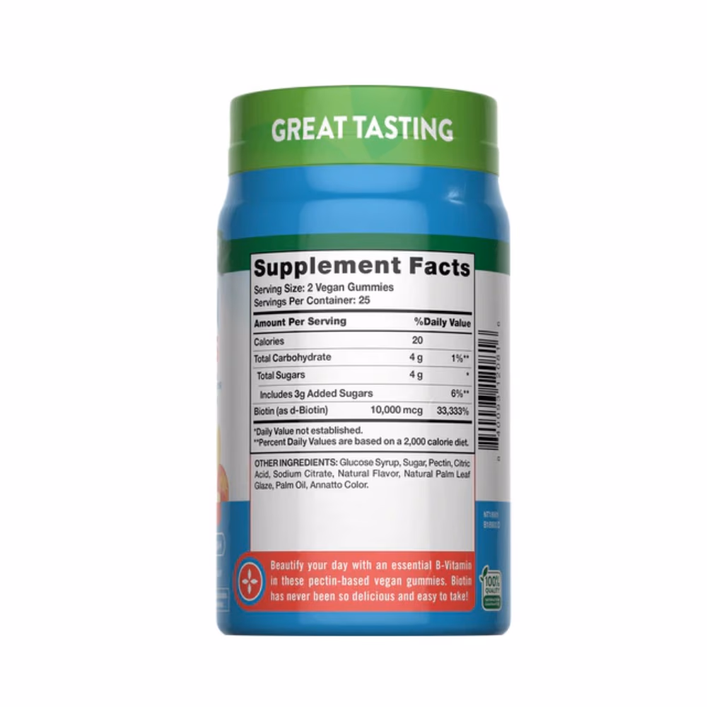 Nature's Truth Biotin 10,000mcg Peach Gummies 50s 5