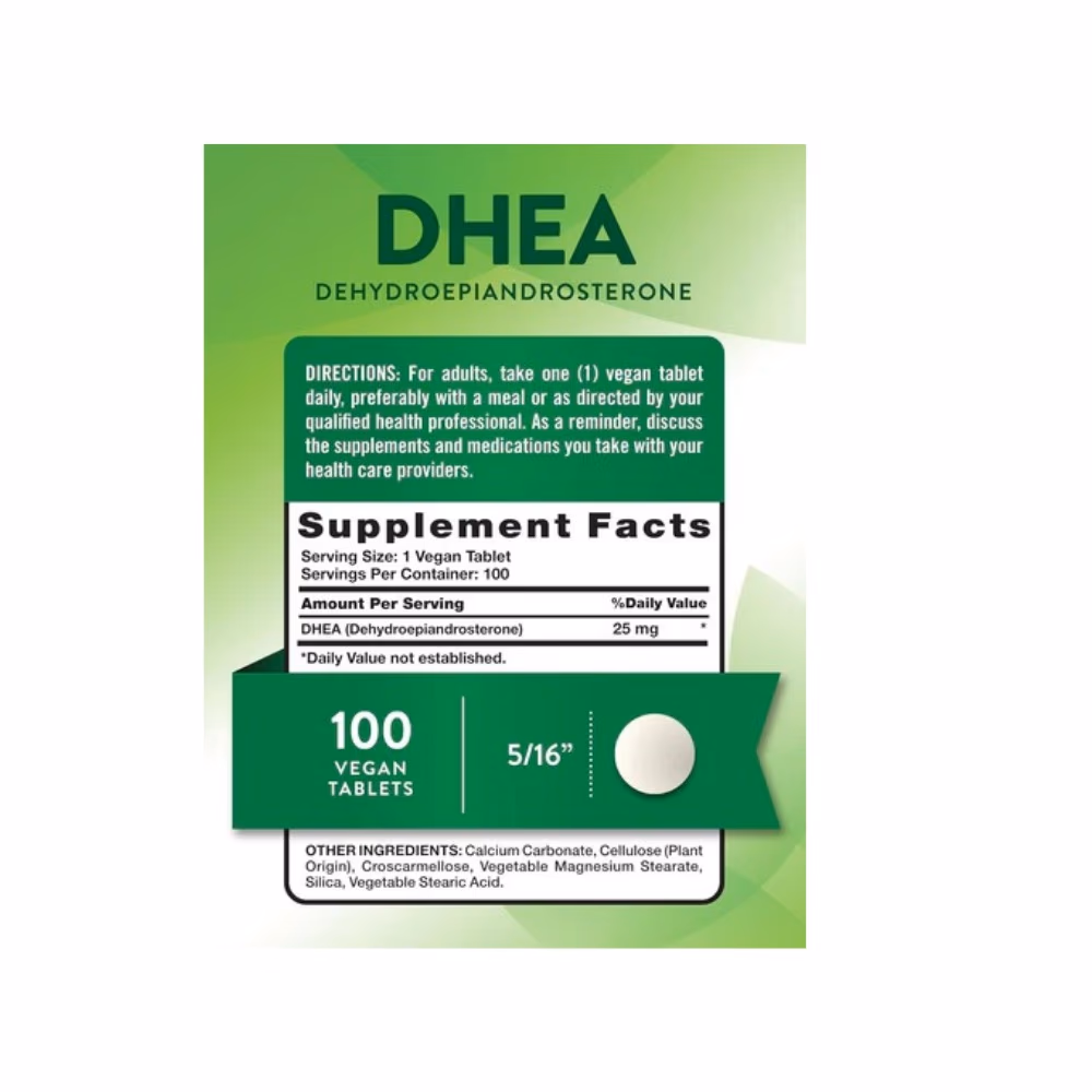 Nature’s Truth DHEA 25mg 100 Tablets 2