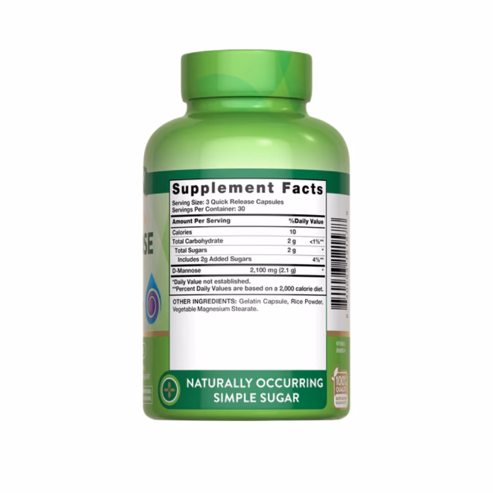 Nature’s Truth D-Mannose 2100mg 90 Capsules 5
