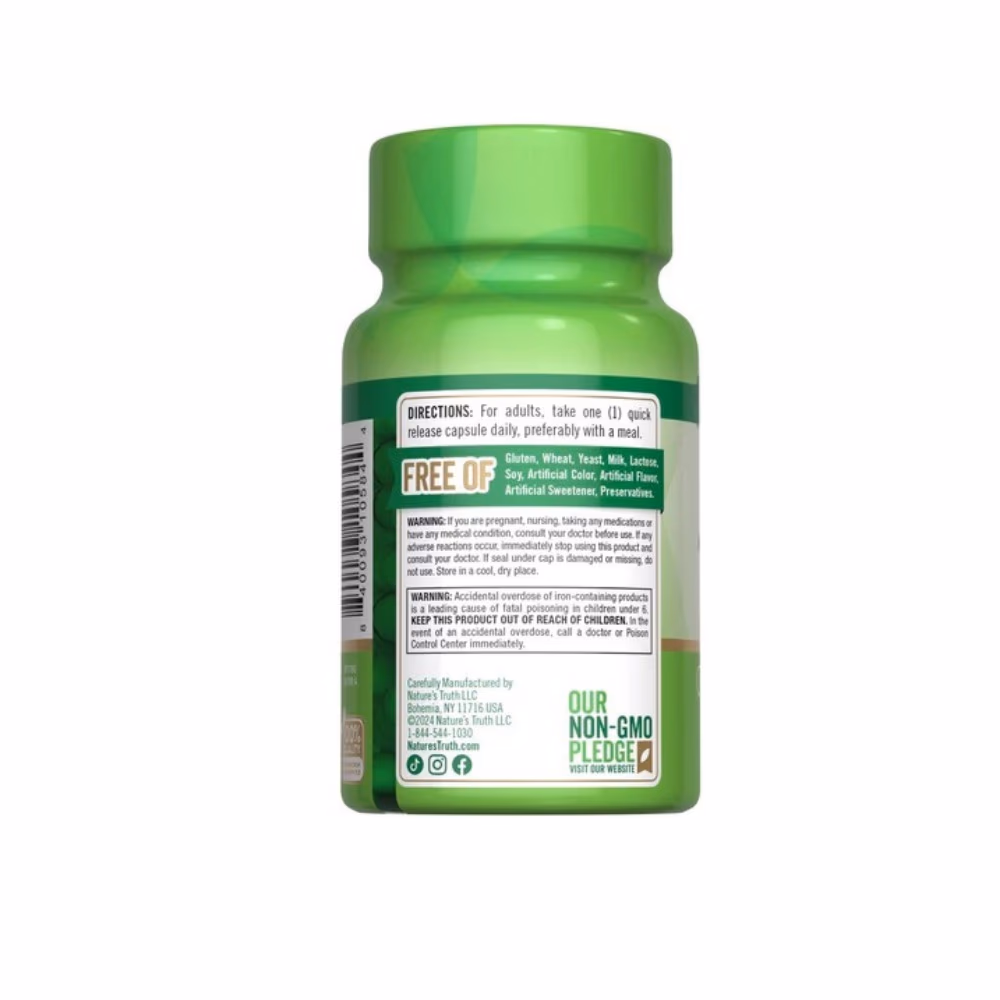 Nature’s Truth Easy Iron 28mg 90 Capsules 5