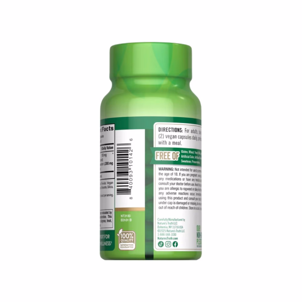 Nature’s Truth Echinacea 1300mg 100 Veg Capsules 3