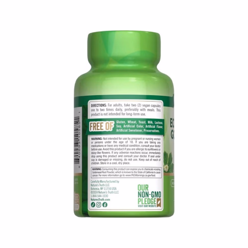 Nature’s Truth Echinacea Root 1400mg 100 Veg Capsules 3