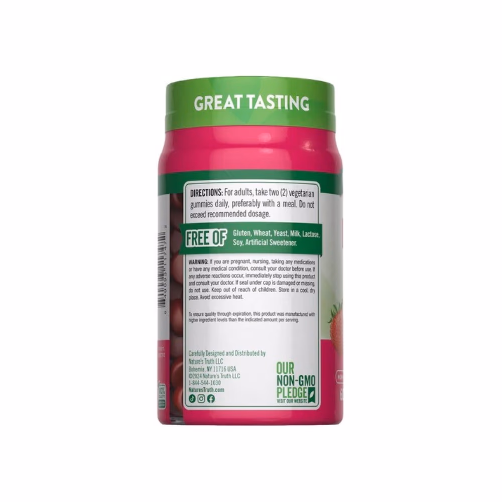 Nature's Truth Essential D3 + B12 Strawberry Gummies 60s 3