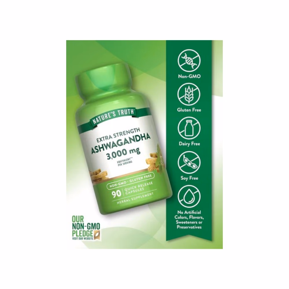 Nature's Truth Extra Strength Ashwagandha 3000mg 3