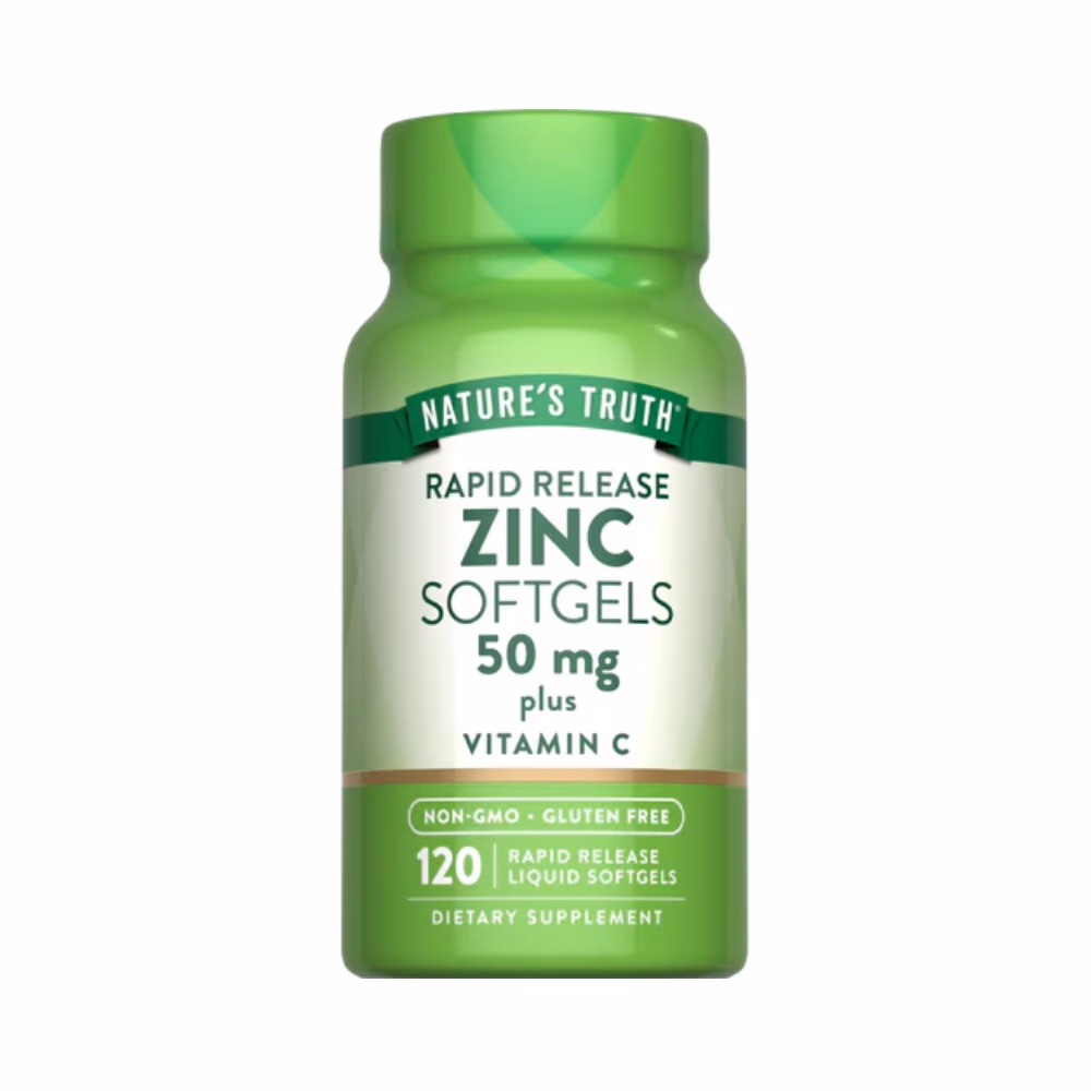 Nature's Truth Zinc 50mg + Vitamin C Softgel 120s 2