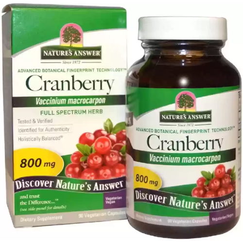 Natures Answer Cranberry 800mg – 90 Vegetarian Capsules 2