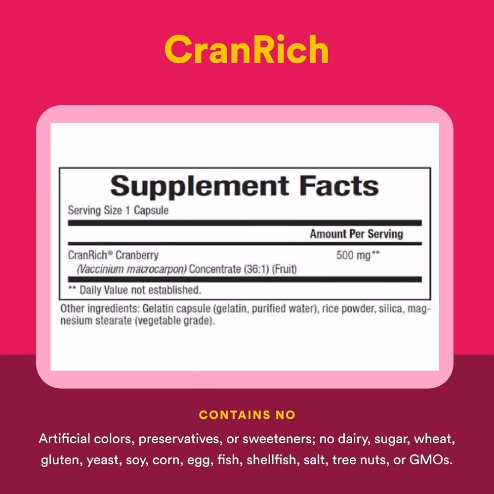 Natural Factors Cranberry Cap 180s 5