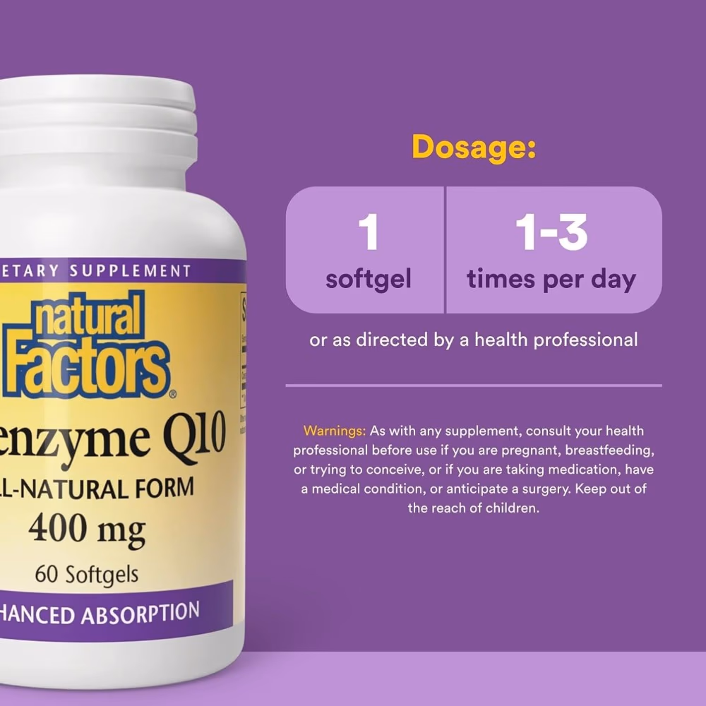 Natural Factors CoQ10 400mg 60s 2