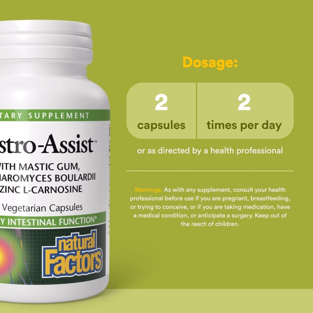 Natural Factors Gastro Assist 60s 2